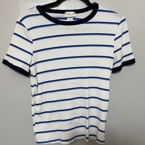Blue and Navy striped tee